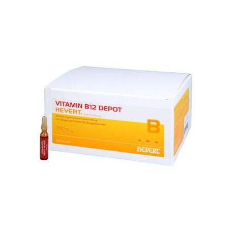 VITAMIN B12 DEPOT Hevert Ampullen 100 fiole cu hidroxcobalamină injectabil