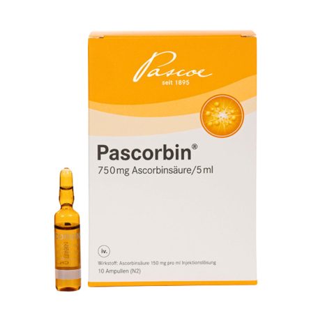 Pascorbin Vitamina C 750 mg inj. 10 fiole