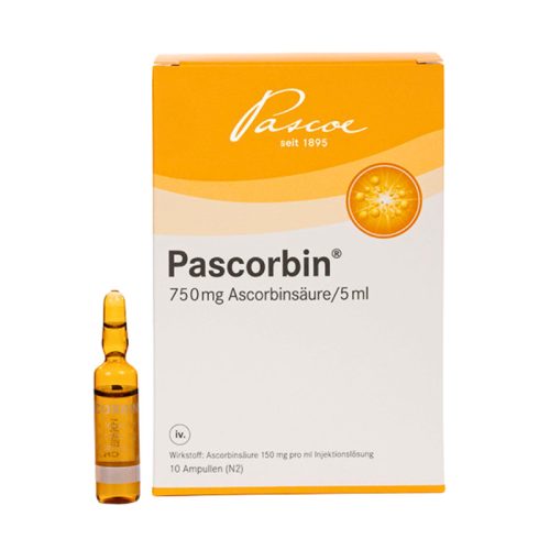 Pascorbin Vitamina C 750 mg inj. 10 fiole