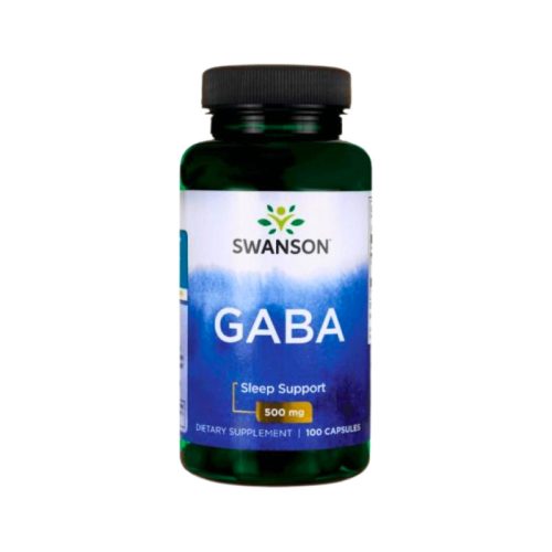 Swanson GABA 500 mg – Relaxare și somn natural, 100 cps