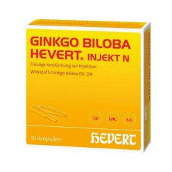 GINCO BILOBA HEVERT N 10X2 ML INJECTABIL MADE IN GERMANY