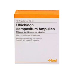   Ubichinon compositum – Regenerare celulară și detoxifiere | 10 fiole inj.