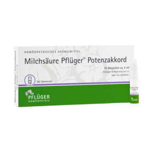 MILCHSÄURE Pflüger Potenzakkord Inj. 10x2 ml – pentru durere musculară