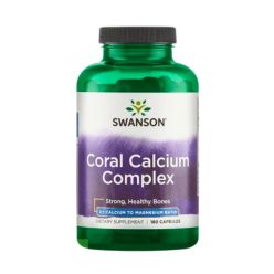   Swanson Coral Calcium Complex | 180 capsule | Calciu și Magneziu