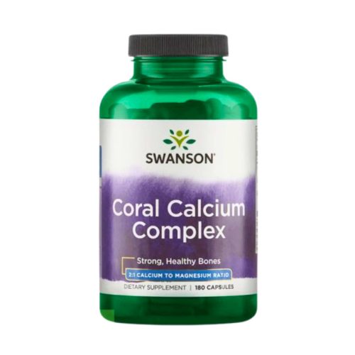 Swanson Coral Calcium Complex | 180 capsule | Calciu și Magneziu