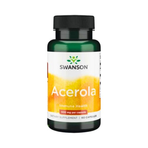 Swanson Acerola 500 mg – Vitamina C naturală (60 capsule)