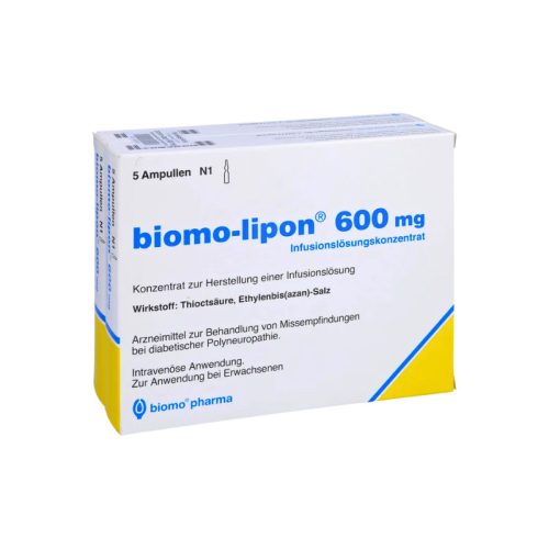 Biomo-Lipon 600 mg, 5x24 ml concentrat pentru perfuzie