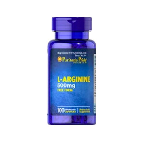 L-Arginine 500 mg 100 caps.