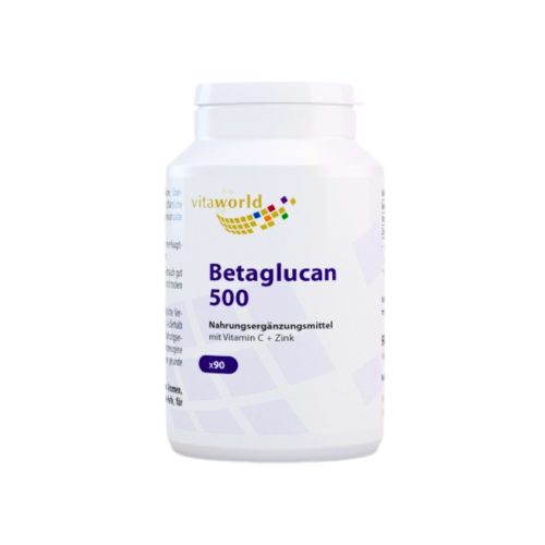 Betaglucan 500 + Vitamina C + Zinc / 90 capsule
