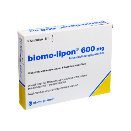 Biomo-Lipon 600 mg, 5x100 ml perfuzabil cu accesorii
