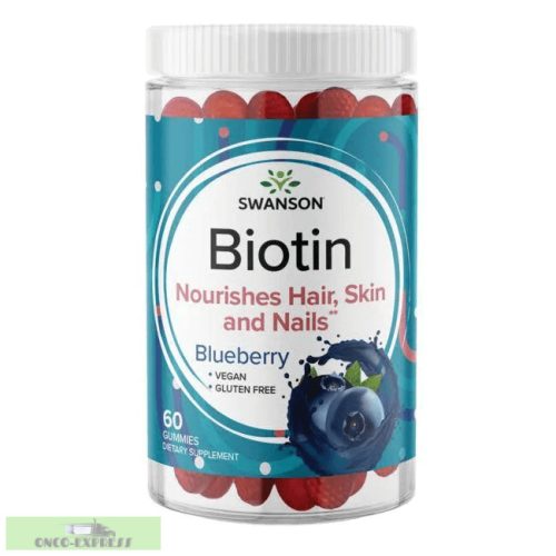 Swanson Gummy Biotin (Afine) 2500 mcg / 60 bucăți