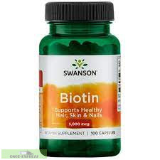 Biotină Swanson 5.000 mcg / 100 buc