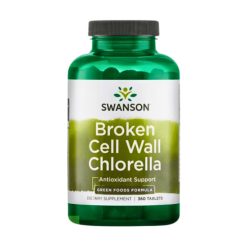Swanson Chlorella Broken Cell – 360 tablete antioxidant