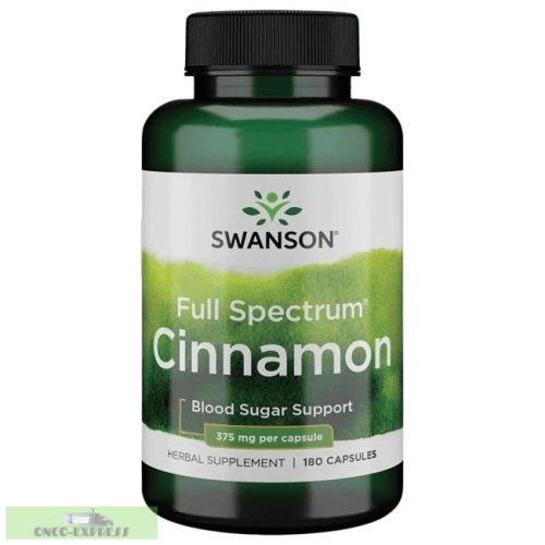 SWANSON Scorțișoară 375mg / 180 capsule