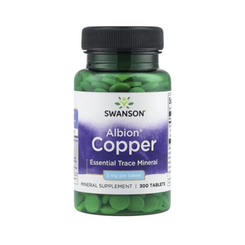 Swanson Albion® Copper 2 mg – 300 tablete minerale