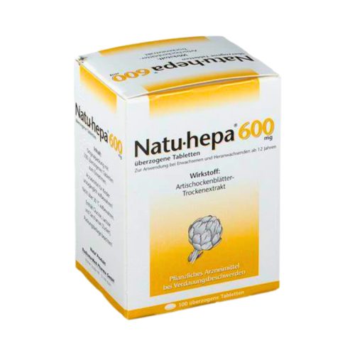 Natu-hepa 600 mg, 100 tablete – extract de anghinare