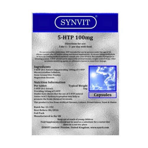 5-HTP 100 mg, 360 capsule – susținerea serotoninei și somnului
