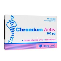   Chromium Activ 200 µg, 60 tablete – echilibru glicemic și metabolic