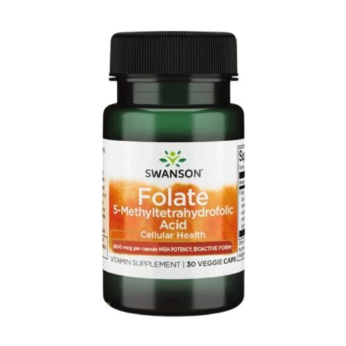 Swanson Folate 800 mcg 5-MTHF – Formă activă, 30 cps