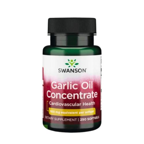 Swanson Garlic Oil 500 mg – Sănătate cardiovasculară 250 cps