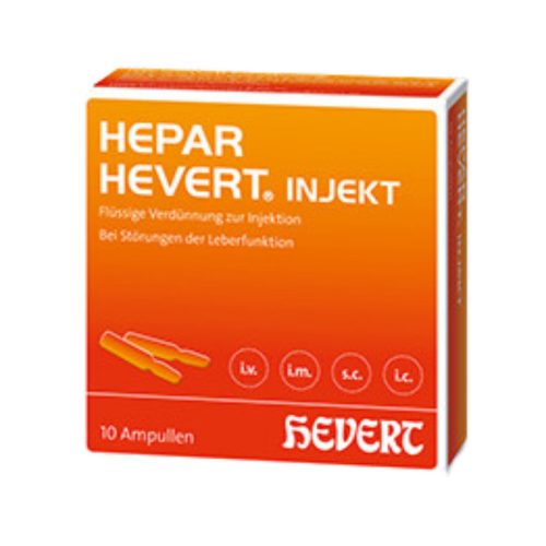 Hepar Hevert Injekt 10 fiole x 2 ml – susținere hepatică