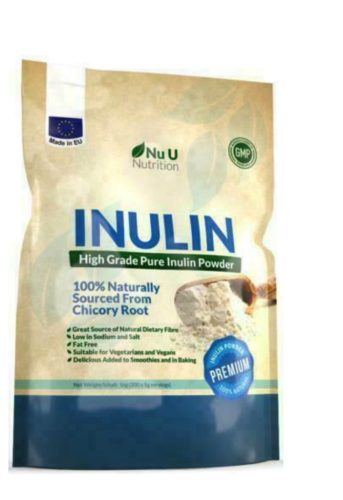 Inulină 1 kg – pudră pură din rădăcină de cicoare, Nu U Nutrition