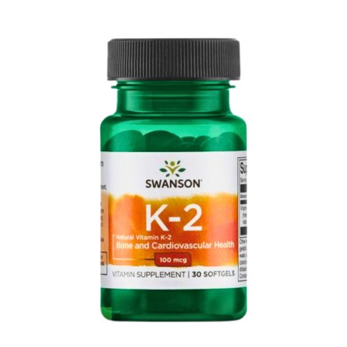 Swanson Vitamina K-2 100 mcg – oase și inimă – 30 cps