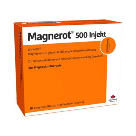 Magnerot 500 injectabil /10 ampule