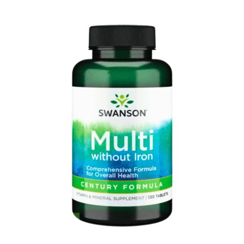 Swanson Multi Without Iron – 130 tablete, fără fier