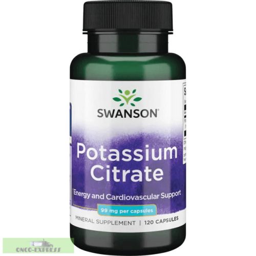 Citrat de potasiu Swanson 99mg / 120 buc