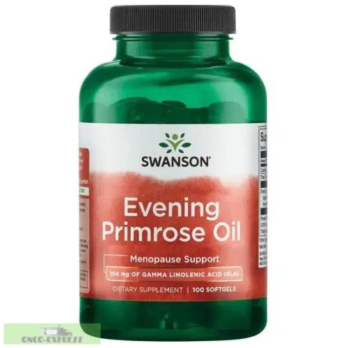 Ulei de primulă de seară Swanson 500mg la 100 de capsule de gelatină moale