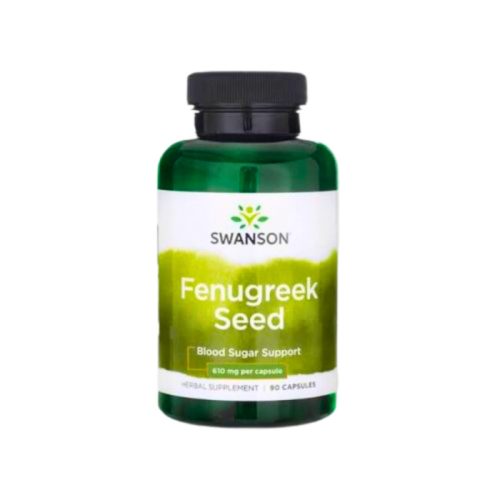 Swanson Fenugreek 610 mg – control glicemic și hormonal