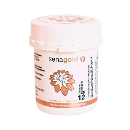 Sarea Schüssler Nr. 12 – Calcium sulfuricum D6 | 400 tablete – purificare și regenerare