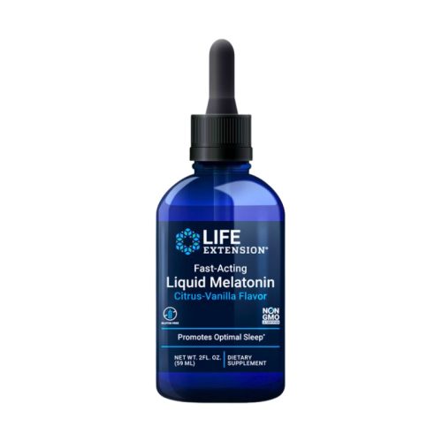 Melatonină lichidă Life Extension 59 ml – aromă citrice-vanilie