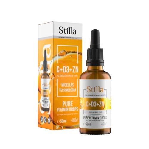 Stilla C+D3+Zn – Picături cu Vitamina C, D3 și Zinc 50ml