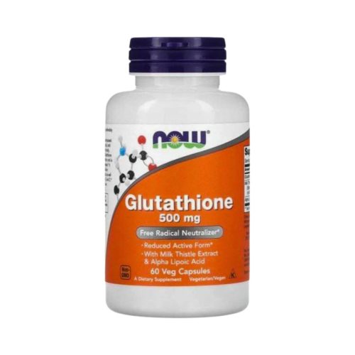 NOW Glutathione Reduced 500mg – 60 capsule vegetale