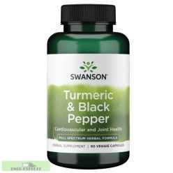   SWANSON Turmeric + Capsule de Piper Negru (Certificat Organic) 90 buc Capsule pe bază de plante