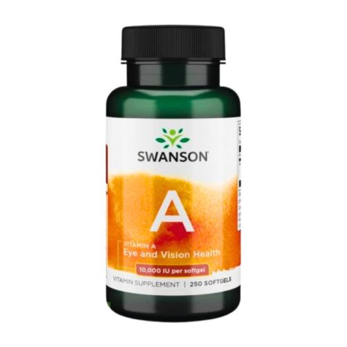 Swanson Vitamina A 10.000 UI – 250 capsule pentru vedere
