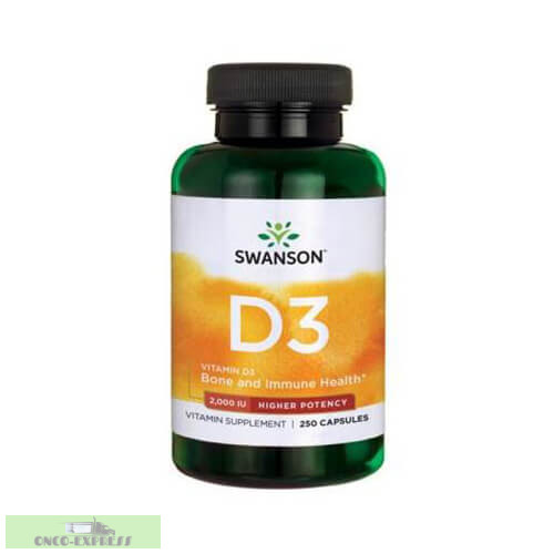 SWANSON Vitamina D3 2000UI / 250 capsule